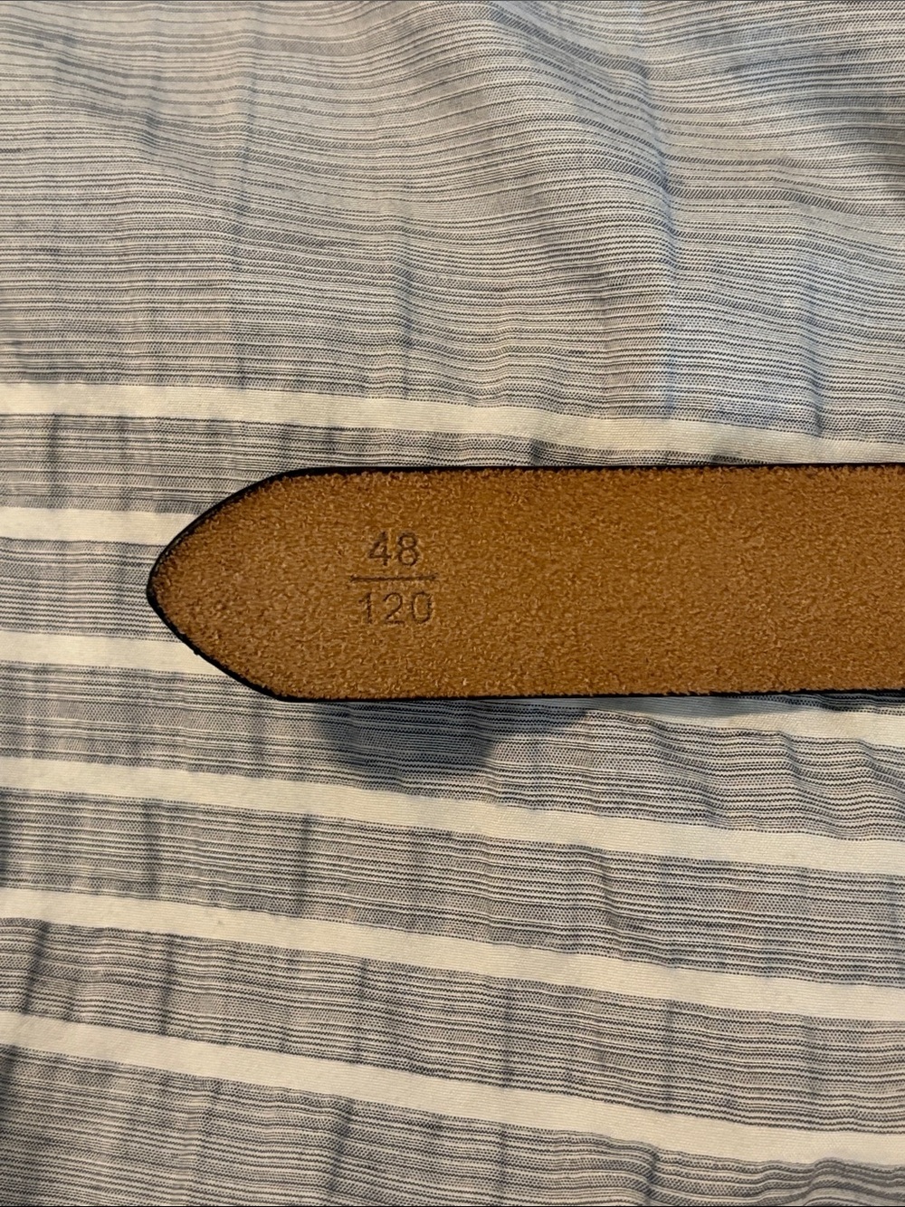 Women’s Leather Belt - Burgundy - Picture 6 of 6